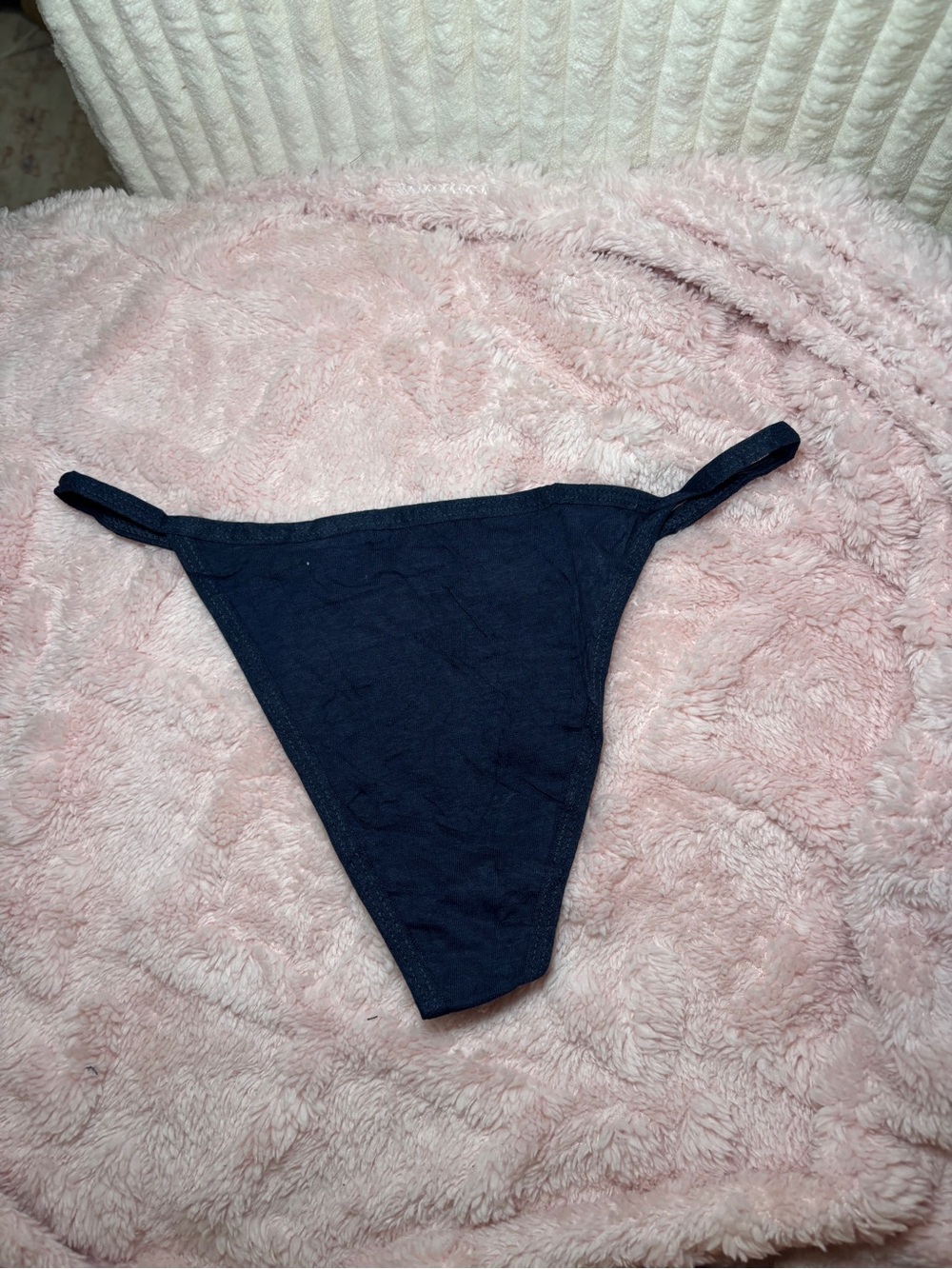 Victoria's Secret Navy Blue Thong Panty